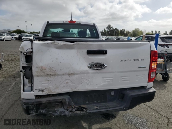 2020 Ford Ranger XL with VIN 1FTER1EH2LLA39319, listed as a Copart auction lot 53909925 with 59,629 mi miles and Salvage Title. Bid and sale history available at carsss.com. Image 6.
