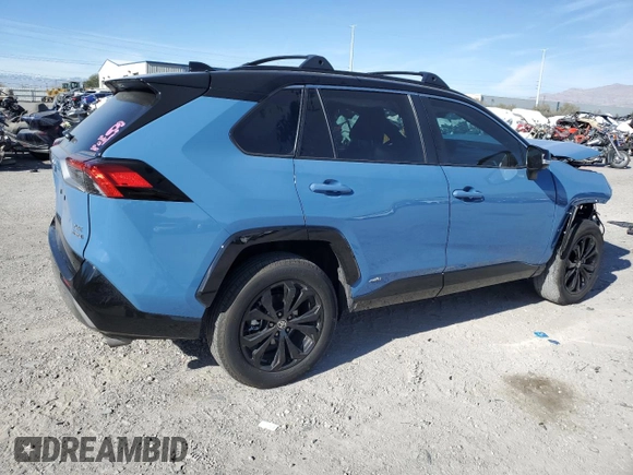 2023 Toyota RAV4 Hybrid XSE with VIN 2T3E6RFV4PW039496, listed as a Copart auction lot 39150774 with 13,533 mi miles and Salvage title. Bid and sale history available at DreamBid. Image 3.
