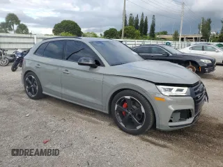 2020 Audi SQ5 Premium Plus with VIN WA1B4AFY7L2045309, listed as a Copart auction lot 73546024 with 11,573 mi miles and Salvage Title. Bid and sale history available at DreamBid. Image 4.