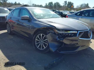 2020 Acura TLX w/Technology Pkg with VIN 19UUB1F57LA011789, listed as a IAAI auction lot 41760374 with 47,442 mi miles. Bid and sale history available at carsss.com. Image 1.
