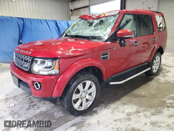 2016 Land Rover LR4 HSE with VIN SALAG2V64GA799125, listed as a Copart auction lot 42559105 with 87,938 mi miles and Salvage title. Bid and sale history available at DreamBid. Image 1.