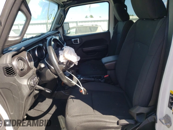 2020 Jeep Wrangler Unlimited Sport Altitude with VIN 1C4HJXDN5LW316624, listed as a Copart auction lot 75892504 with 87,273 mi miles and Salvage title. Bid and sale history available at DreamBid. Image 7.