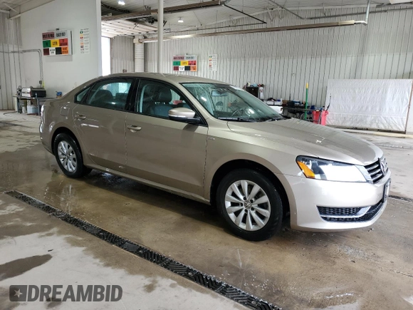 2015 Volkswagen Passat Wolfsburg Edition with VIN 1VWAT7A31FC012918, listed as a Copart auction lot 60961105 with 120,803 mi miles and Salvage title. Bid and sale history available at DreamBid. Image 4.