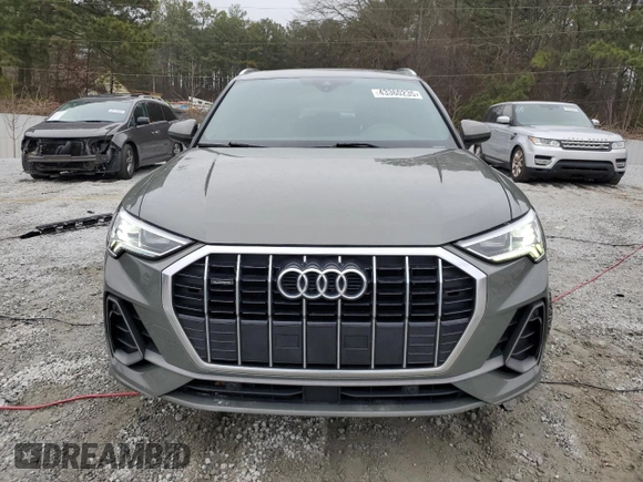 2019 Audi Q3 S line Premium Plus with VIN WA1EECF30K1067764, listed as a Copart auction lot 43360235 with 35,383 mi miles and Salvage Title. Bid and sale history available at carsss.com. Image 5.