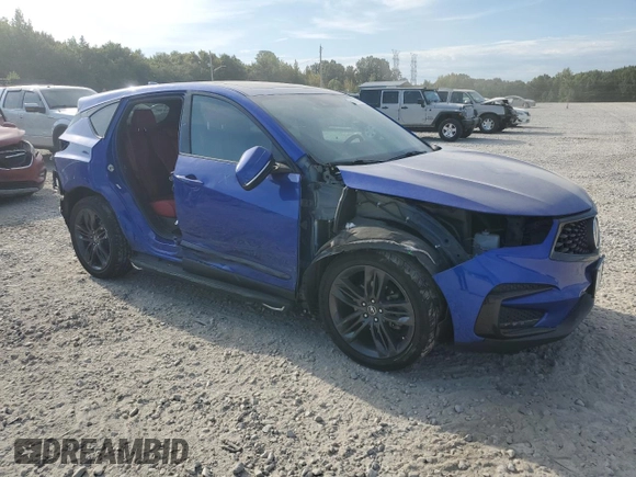 2020 Acura RDX w/A-Spec Pkg with VIN 5J8TC2H67LL020968, listed as a Copart auction lot 69021854 with 67,874 mi miles and Salvage Title. Bid and sale history available at DreamBid. Image 4.