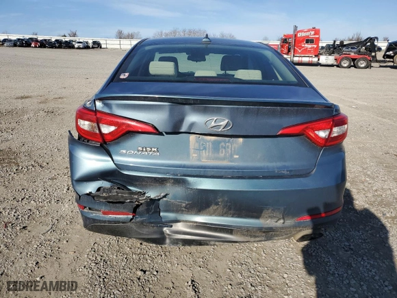 2016 Hyundai Sonata 2.4L SE with VIN 5NPE24AF1GH307989, listed as a Copart auction lot 49442125 with 198,544 mi miles and Salvage Title. Bid and sale history available at carsss.com. Image 6.