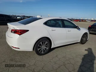 2017 Acura TLX with VIN 19UUB1F36HA004015, listed as a Copart auction lot 46739855 with 72,992 mi miles and Salvage Title. Bid and sale history available at carsss.com. Image 3.