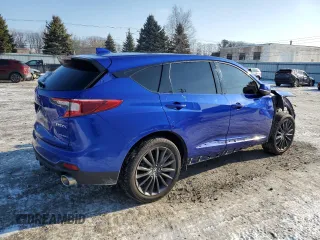 2022 Acura RDX PMC Edition with VIN 5J8TC2H87NL016424, listed as a Copart auction lot 42039095 with 59,487 mi miles and Salvage Title. Bid and sale history available at carsss.com. Image 3.