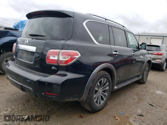 2019 Nissan Armada SV with VIN JN8AY2NC0K9586598, listed as a Copart auction lot 80236104 with 93,313 mi miles and Clean Title. Bid and sale history available at carsss.com. Image 3.