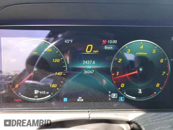 2021 Mercedes-Benz E 350 with VIN W1KZF8EB9MA875615, listed as a Copart auction lot 51165855 with 36,247 mi miles and Salvage Title. Bid and sale history available at DreamBid. Image 9.