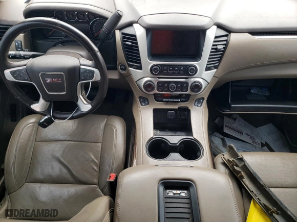 2017 GMC Yukon SLT with VIN 1GKS1BKC6HR217850, listed as a Copart auction lot 44147655 with 0 mi miles and Salvage Title. Bid and sale history available at carsss.com. Image 8.
