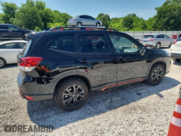 2024 Subaru Forester Special Sports with VIN JF2SKAGC1RH403719, listed as a Copart auction lot 58961745 with 25,489 mi miles and Salvage title. Bid and sale history available at DreamBid. Image 3.
