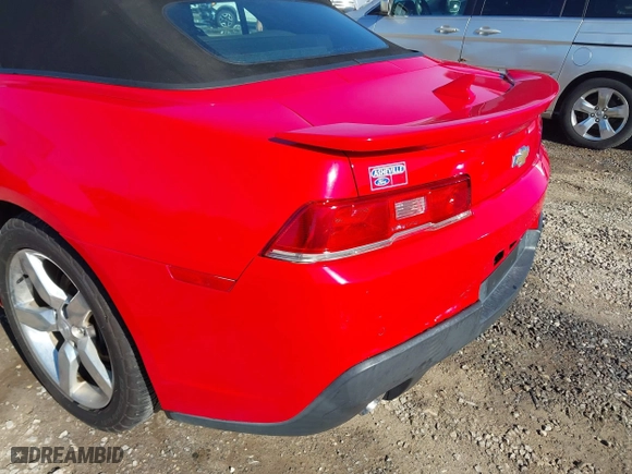 2015 Chevrolet Camaro LT with VIN 2G1FD3D36F9291437, listed as a IAAI auction lot 41492143 with 98,041 mi miles. Bid and sale history available at carsss.com. Image 6.