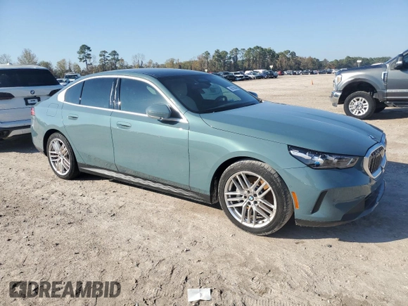 2024 BMW 5 Series 530i with VIN WBA43FJ0XRCP78759, listed as a Copart auction lot 85155834 with 0 mi miles and Salvage Title. Bid and sale history available at carsss.com. Image 4.