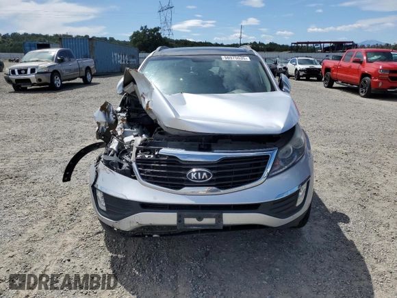 2012 Kia Sportage EX with VIN KNDPCCA2XC7252292, listed as a Copart auction lot 56975535 with 160,445 mi miles and Salvage title. Bid and sale history available at DreamBid. Image 5.