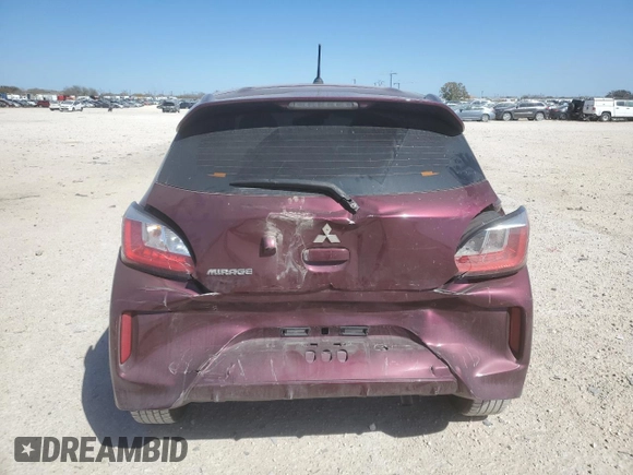 2021 Mitsubishi Mirage ES with VIN ML32AUHJ2MH002238, listed as a Copart auction lot 48550495 with 60,898 mi miles and Salvage title. Bid and sale history available at DreamBid. Image 6.