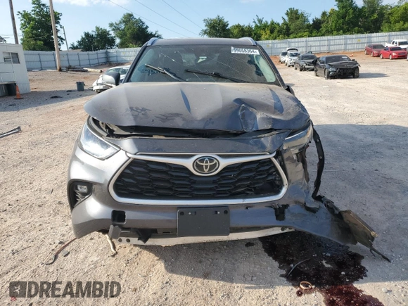2021 Toyota Highlander XLE with VIN 5TDGZRAHXMS521419, listed as a Copart auction lot 59068364 with 44,634 mi miles and Salvage title. Bid and sale history available at DreamBid. Image 5.