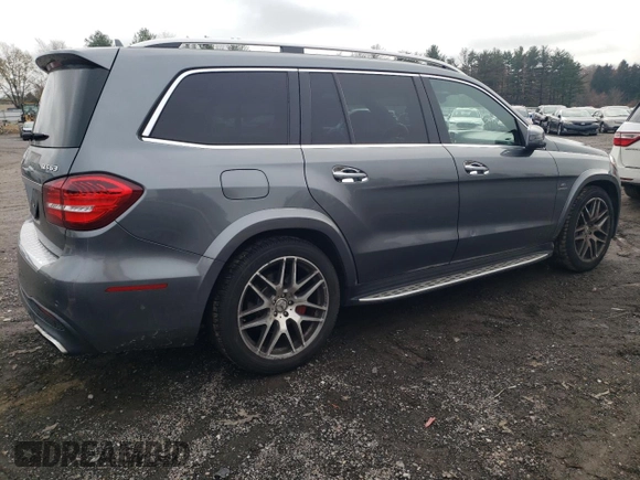 2017 Mercedes-Benz GLS with VIN 4JGDF7FEXHA893212, listed as a Copart auction lot 80876754 with 110,073 mi miles and Salvage Title. Bid and sale history available at carsss.com. Image 3.
