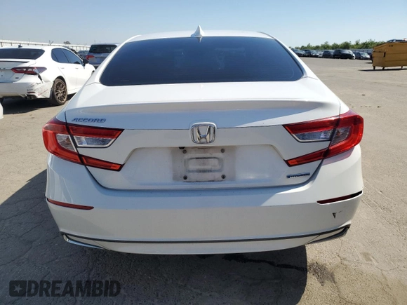2019 Honda Accord EX-L with VIN 1HGCV3F5XKA015445, listed as a Copart auction lot 54978575 with 68,200 mi miles and Salvage title. Bid and sale history available at DreamBid. Image 6.