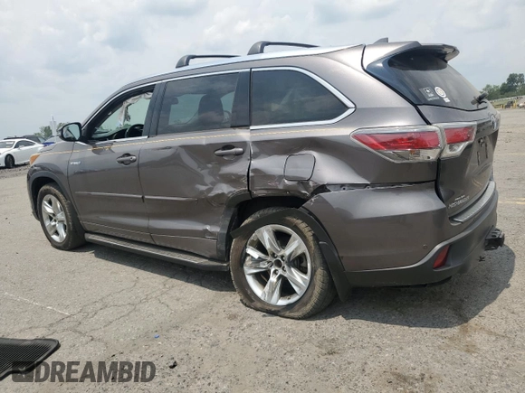 2015 Toyota Highlander Limited with VIN 5TDDCRFH8FS011344, listed as a Copart auction lot 60084105 with 224,095 mi miles and Salvage title. Bid and sale history available at DreamBid. Image 2.