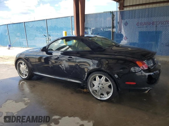 2002 Lexus SC 430 with VIN JTHFN48Y620008666, listed as a Copart auction lot 74599064 with Not Provided miles and Non Repairable. Bid and sale history available at carsss.com. Image 2.