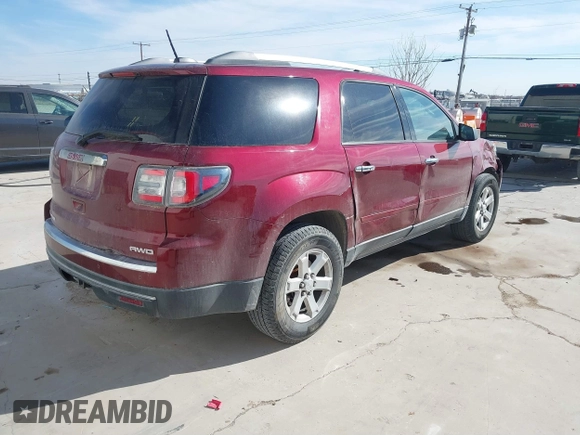 2016 GMC Acadia SLE with VIN 1GKKVPKD5GJ202523, listed as a IAAI auction lot 41341479 with 178,575 mi miles and . Bid and sale history available at DreamBid. Image 4.