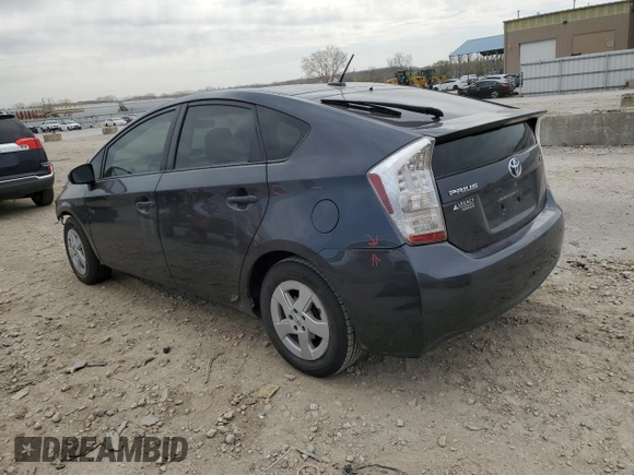 2011 Toyota Prius I with VIN JTDKN3DU9B1470078, listed as a Copart auction lot 52584365 with 279,784 mi miles and Salvage Title. Bid and sale history available at carsss.com. Image 2.