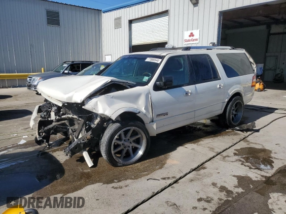2007 Ford Expedition EL Limited with VIN 1FMFK19537LA31238, listed as a Copart auction lot 77888544 with 0 mi miles and Salvage Title. Bid and sale history available at carsss.com. Image 1.
