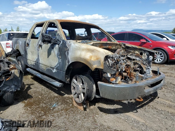 2008 Ford F-150 XLT with VIN 1FTPW145X8KE35391, listed as a Copart auction lot 58439615 with Not provided miles and Salvage title. Bid and sale history available at DreamBid. Image 4.