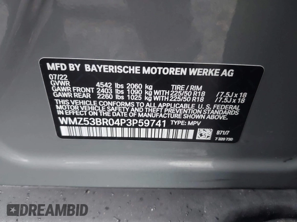 2023 MINI Countryman Cooper S z VIN WMZ53BR04P3P59741, wystawiony jako IAAI lot #41961248 z przebiegiem 29 095 mil mil oraz . Historia ofert i sprzedaży dostępna na DreamBid. Obrazek 9.
