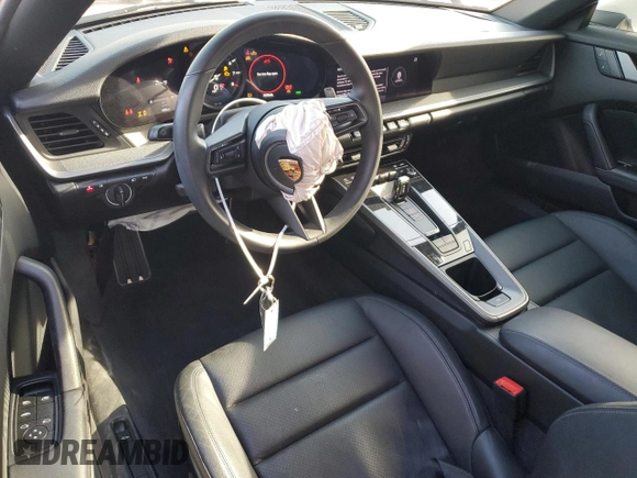 2023 Porsche 911 Carrera with VIN WP0CA2A90PS238593, listed as a Copart auction lot 46004985 with 7,992 mi miles and Salvage Title. Bid and sale history available at carsss.com. Image 8.