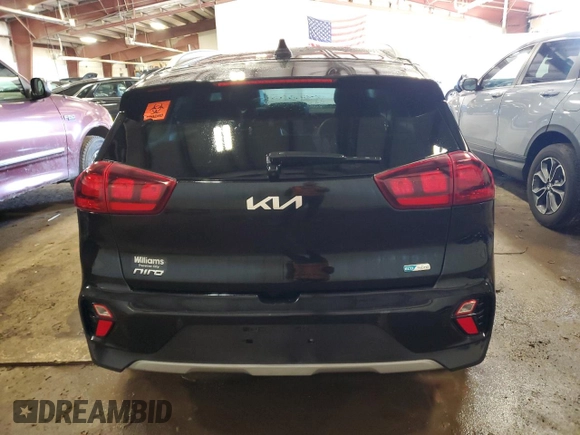 2022 Kia Niro LXS with VIN KNDCB3LC3N5539575, listed as a Copart auction lot 86313304 with 53,177 mi miles and Salvage Title. Bid and sale history available at carsss.com. Image 6.