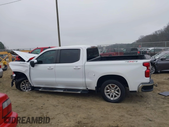 2021 Chevrolet Silverado 1500 LT with VIN 3GCUYDET7MG349971, listed as a IAAI auction lot 41186168 with 48,335 mi miles. Bid and sale history available at carsss.com. Image 15.