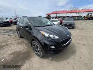 2020 Kia Sportage EX with VIN KNDPNCACXL7660326, listed as a Copart auction lot 54874135 with 222,224 mi miles and Salvage Title. Bid and sale history available at carsss.com. Image 1.