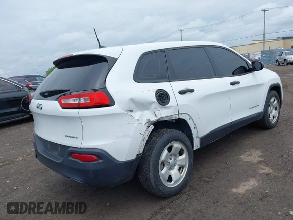 2017 Jeep Cherokee Sport z VIN 1C4PJLAB9HW503337, wystawiony jako IAAI lot #42379362 z przebiegiem 92 592 mil mil oraz . Historia ofert i sprzedaży dostępna na DreamBid. Obrazek 4.