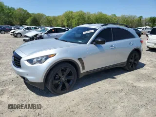 2016 Infiniti QX70 z VIN JN8CS1MWXGM752128, wystawiony jako Copart lot #52147115 z przebiegiem 122 637 mil mil oraz Tytuł czysty. Historia ofert i sprzedaży dostępna na DreamBid. Obrazek 1.