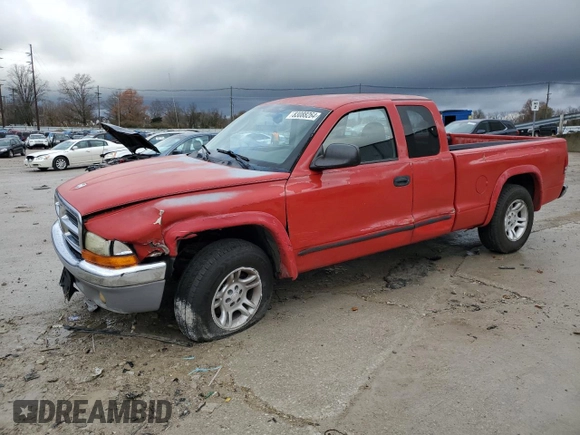 2003 Dodge Dakota SLT with VIN 1D7HL42N93S105421, listed as a Copart auction lot 83088264 with 210,194 mi miles and Salvage Title. Bid and sale history available at carsss.com. Image 1.