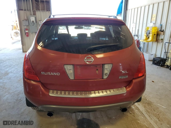 2006 Nissan Murano S with VIN JN8AZ08T26W427683, listed as a Copart auction lot 70979874 with 186,761 mi miles and Clean Title. Bid and sale history available at carsss.com. Image 6.