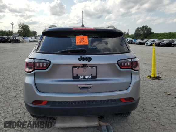2018 Jeep Compass Altitude with VIN 3C4NJCBB2JT407423, listed as a Copart auction lot 65131134 with 66,605 mi miles and Salvage title. Bid and sale history available at DreamBid. Image 6.
