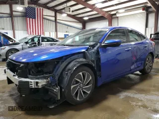 2019 Honda Insight Touring with VIN 19XZE4F90KE003576, listed as a Copart auction lot 52188155 with 52,457 mi miles and Salvage Title. Bid and sale history available at DreamBid. Image 1.