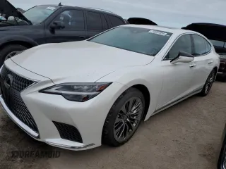 2023 Lexus LS with VIN JTHD51FF5P5018025, listed as a Copart auction lot 74091954 with 0 mi miles and Salvage Title. Bid and sale history available at carsss.com. Image 1.