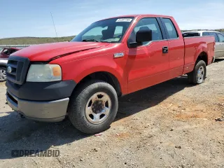 2006 Ford F-150 STX with VIN 1FTRX14W26NB57595, listed as a Copart auction lot 51207795 with 283,858 mi miles and Salvage title. Bid and sale history available at DreamBid. Image 1.