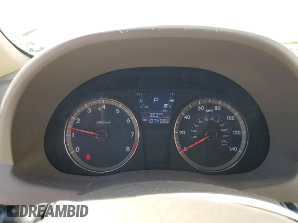2012 Hyundai Accent GLS z VIN KMHCT4AE1CU194763, wystawiony jako Copart lot #58376315 z przebiegiem 107 458 mil mil oraz Szkoda całkowita • Salvage title. Historia ofert i sprzedaży dostępna na DreamBid. Obrazek 9.