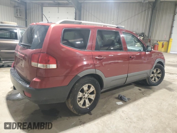 2009 Kia Borrego LX with VIN KNDJH741495034922, listed as a Copart auction lot 48099575 with 198,243 mi miles and Salvage Title. Bid and sale history available at carsss.com. Image 3.