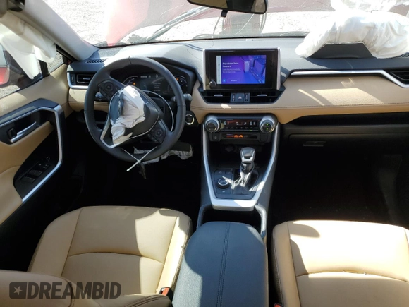 2024 Toyota RAV4 Hybrid XLE Premium with VIN 4T3B6RFV0RU141593, listed as a Copart auction lot 52819155 with 35,589 mi miles and Salvage Title. Bid and sale history available at DreamBid. Image 8.