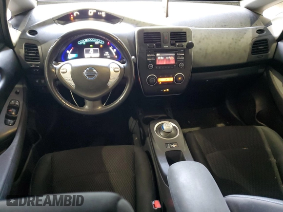 2015 Nissan LEAF SV with VIN 1N4AZ0CP2FC300672, listed as a Copart auction lot 73768753 with 55,976 mi miles. Bid and sale history available at carsss.com. Image 8.