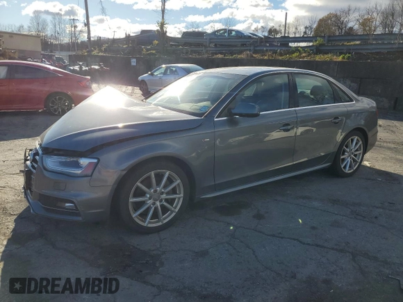 2014 Audi A4 Premium Plus with VIN WAUHFAFLXEN004590, listed as a Copart auction lot 78454804 with 133,916 mi miles and Salvage title. Bid and sale history available at DreamBid. Image 1.