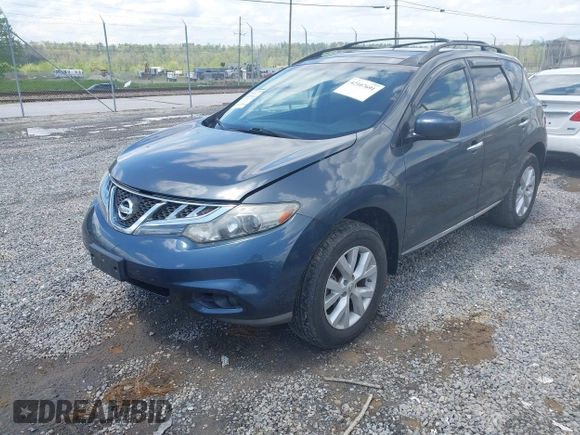 2012 Nissan Murano SV with VIN JN8AZ1MW5CW208914, listed as a IAAI auction lot 42107691 with 143,881 mi miles and . Bid and sale history available at carsss.com. Image 2.