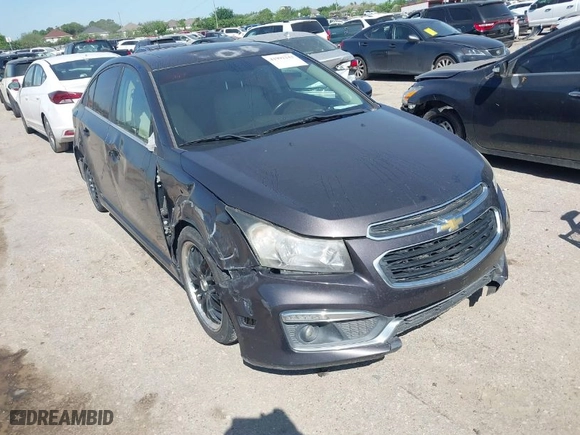 2015 Chevrolet Cruze LT with VIN 1G1PE5SB0F7253355, listed as a IAAI auction lot 41992242 with 1 mi miles. Bid and sale history available at carsss.com. Image 1.