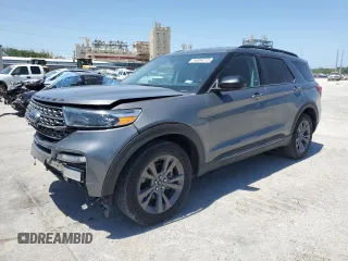 2022 Ford Explorer XLT z VIN 1FMSK8DH1NGB36469, wystawiony jako Copart lot #56984515 z przebiegiem 108 386 mil mil oraz Szkoda całkowita • Salvage title. Historia ofert i sprzedaży dostępna na DreamBid. Obrazek 1.